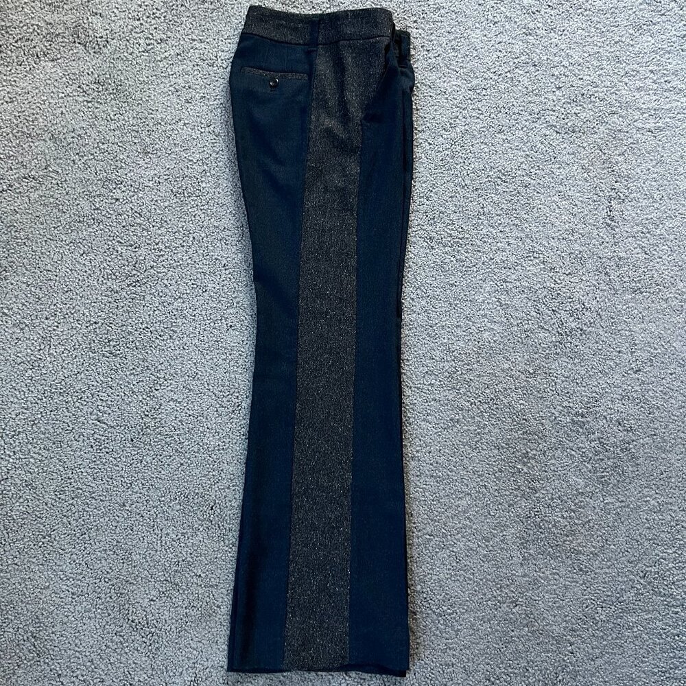 ANTHROPOLOGIE ELEVENSES THE BRIGHTON Mixed Tweed Colorblock Trousers Slacks 6T - Picture 7 of 15